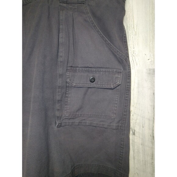 Cabelas Mens Cargo Shorts Size 48 Gray Cotton Stretch Outdoor Pockets Button - Picture 2 of 9